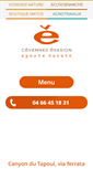 Mobile Screenshot of cevennes-evasion.fr