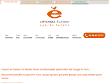 Tablet Screenshot of cevennes-evasion.fr